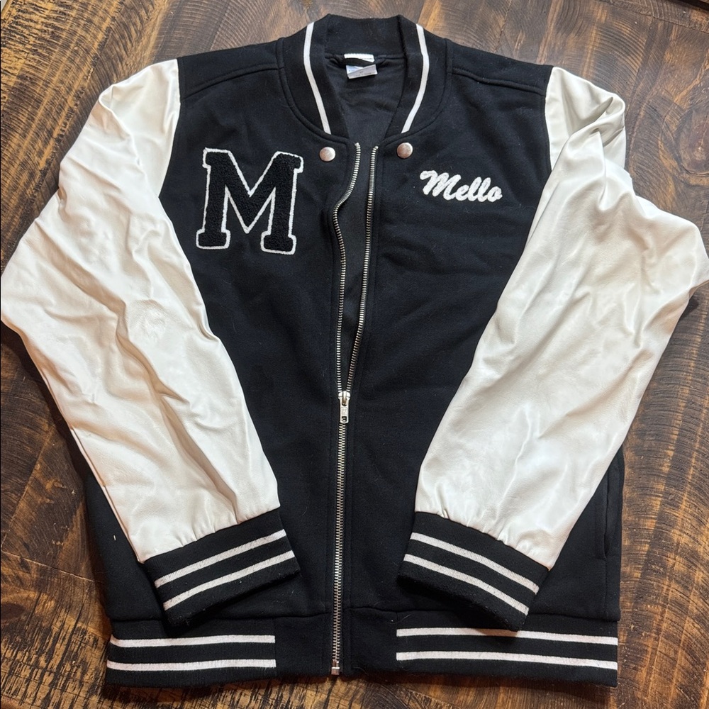Marshmallow Varsity Jacket Youth XL
